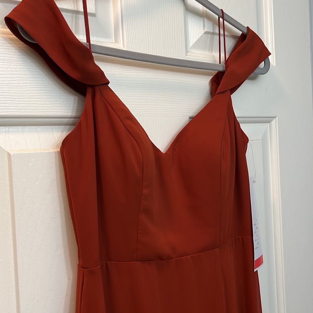 Bill Levkoff Rust long dress